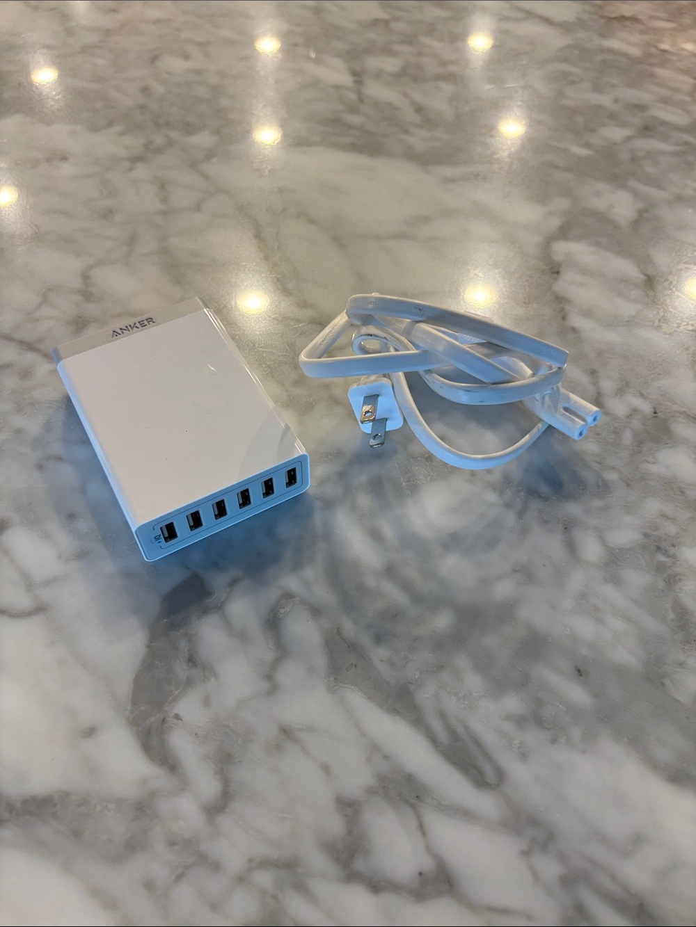 Anker 6-Port USB Charging Station in White